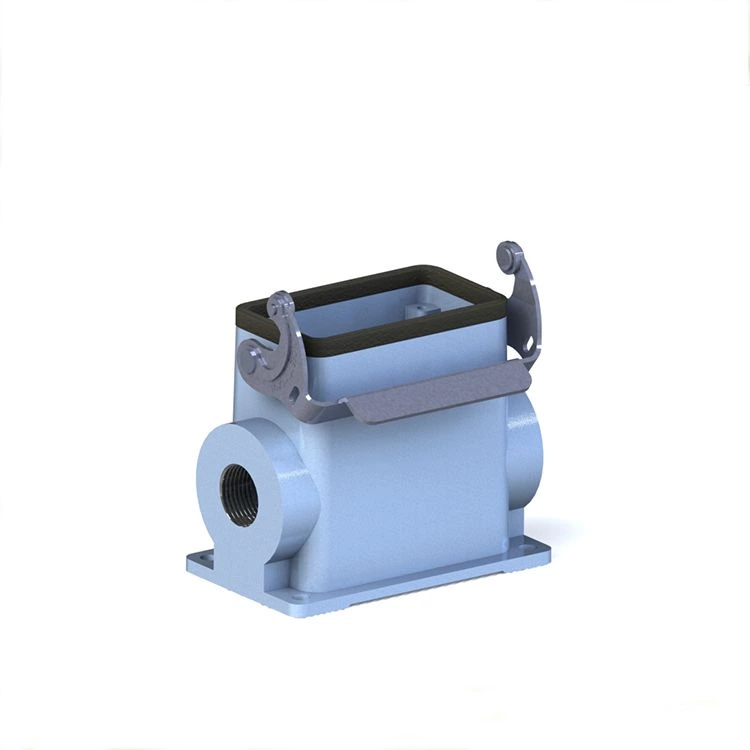 SO-H10B-SGH-1L-M32 surface mounted housing for side entry for industrial multipole connector