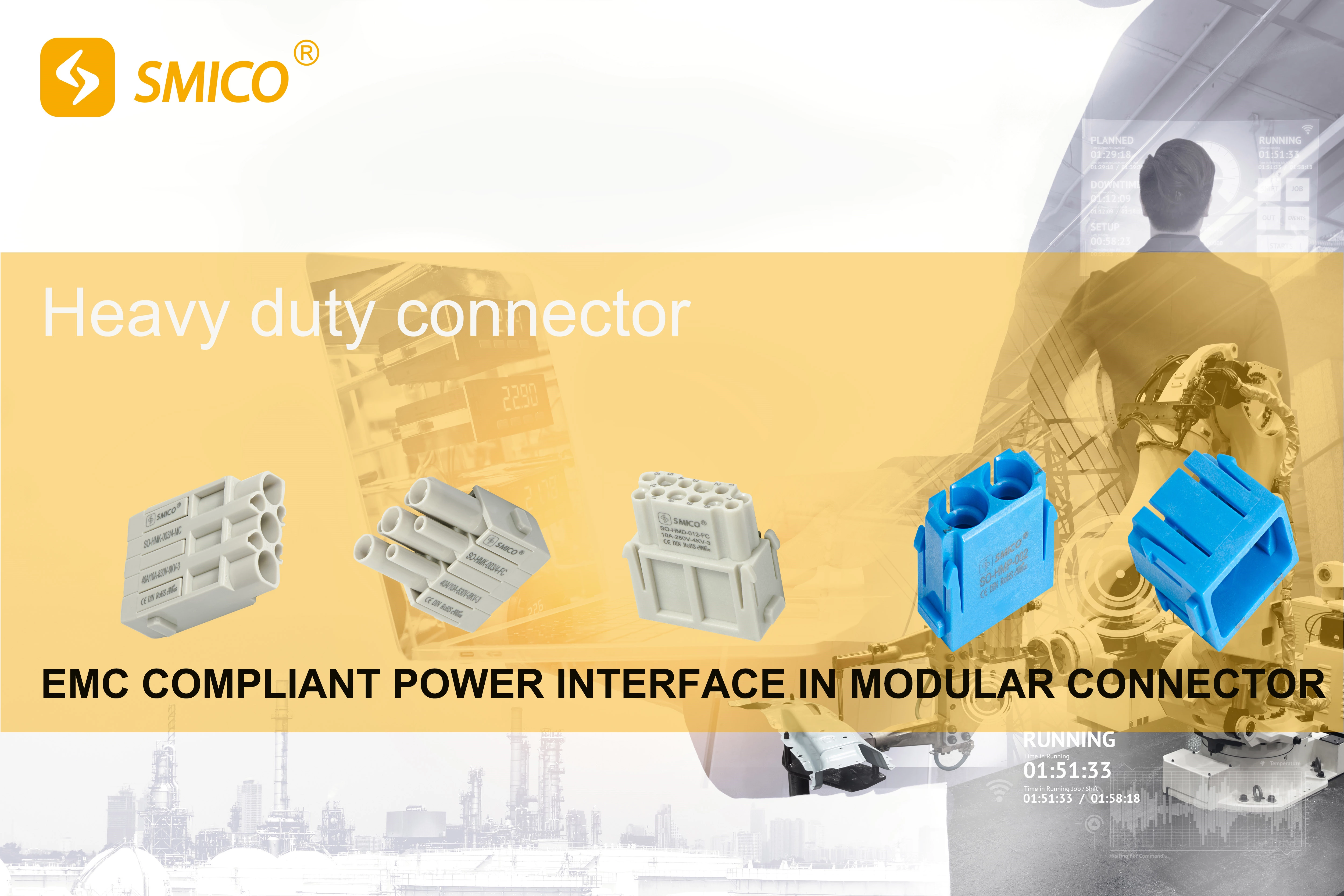Automobile production line of SMICO heavy duty connector