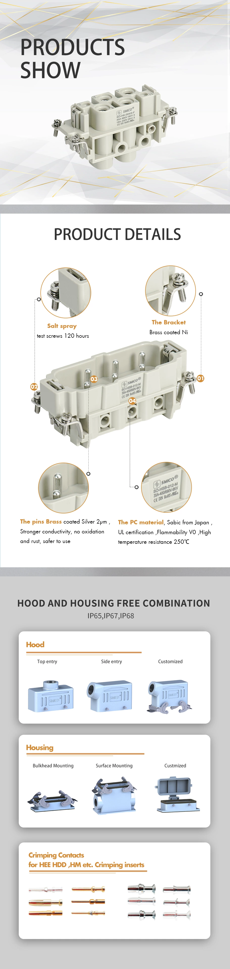 HK-004/2-F Female power heavy duty connector 09380062701