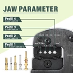 Crimping tool for HAN E heavy duty connector