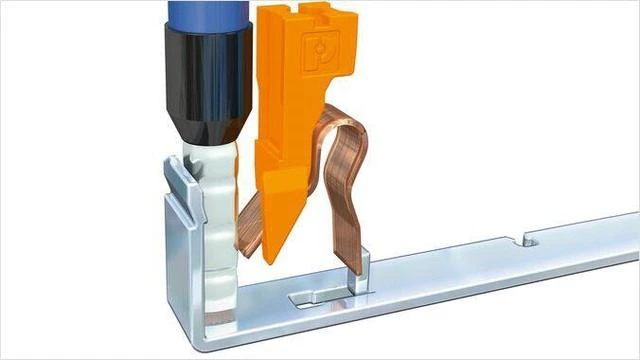 PT16-3-G in line spring guide rail terminal