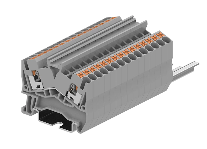 Spring quick wiring DIN rail PTS2.5-2-G manufacturer factory