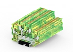 PTD4-2-PE push in spring guide rail terminal