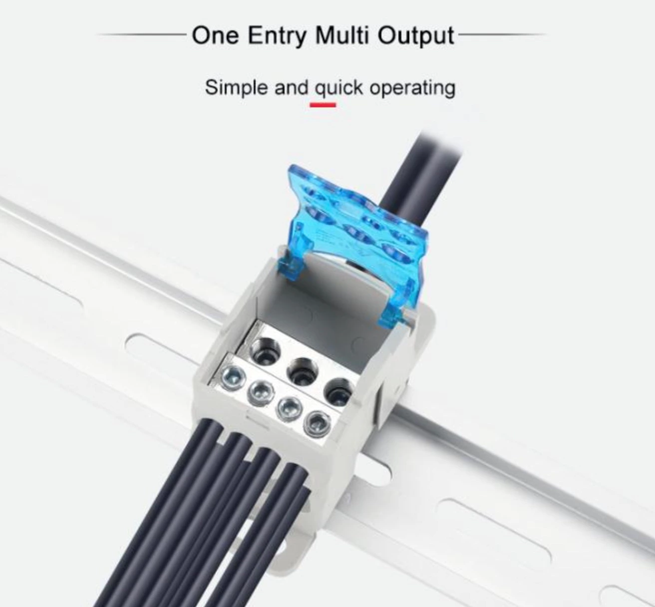 Distribution Power UKK 160A Screw wire Terminal Block Rail Mounted