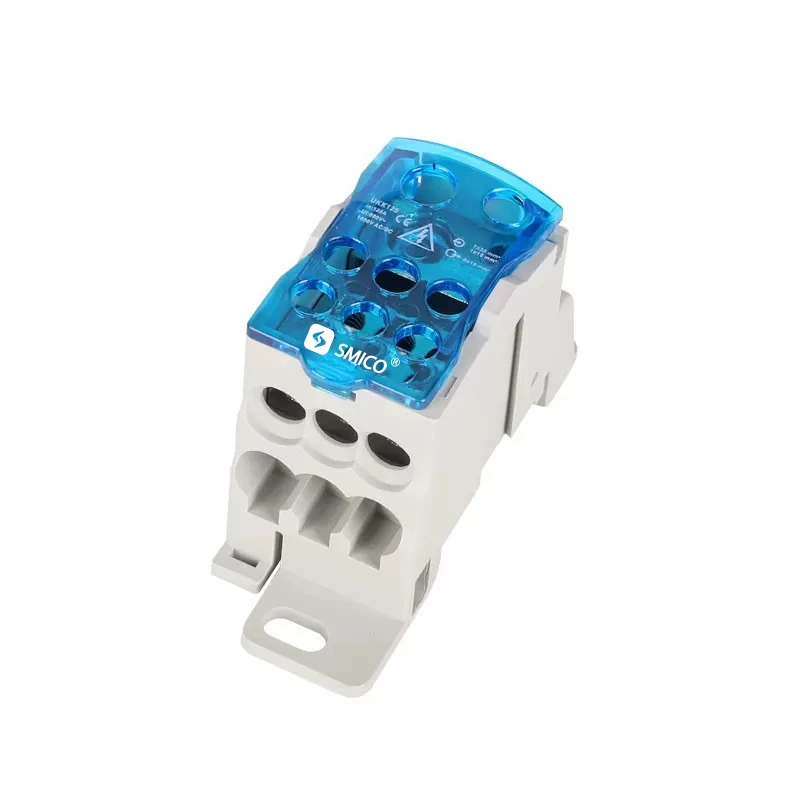 UKK 125A Din Rail Screw Distribution Terminal Block Power
