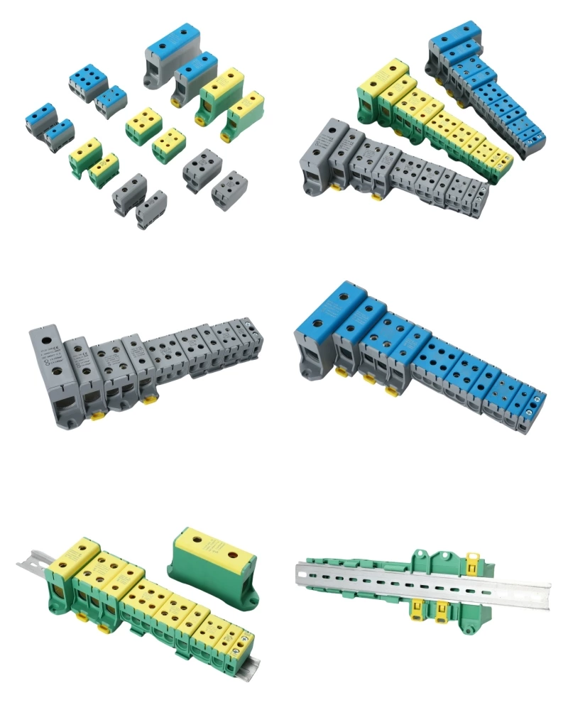 Wire Connector Aluminum Industrial Disteibution Terminal Blocks Thread Type SOT5-50-2  For Al/Cu Connector 2*50mm2